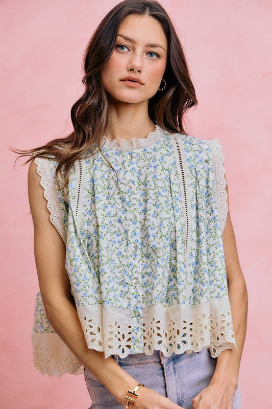Ivory Bloom Top